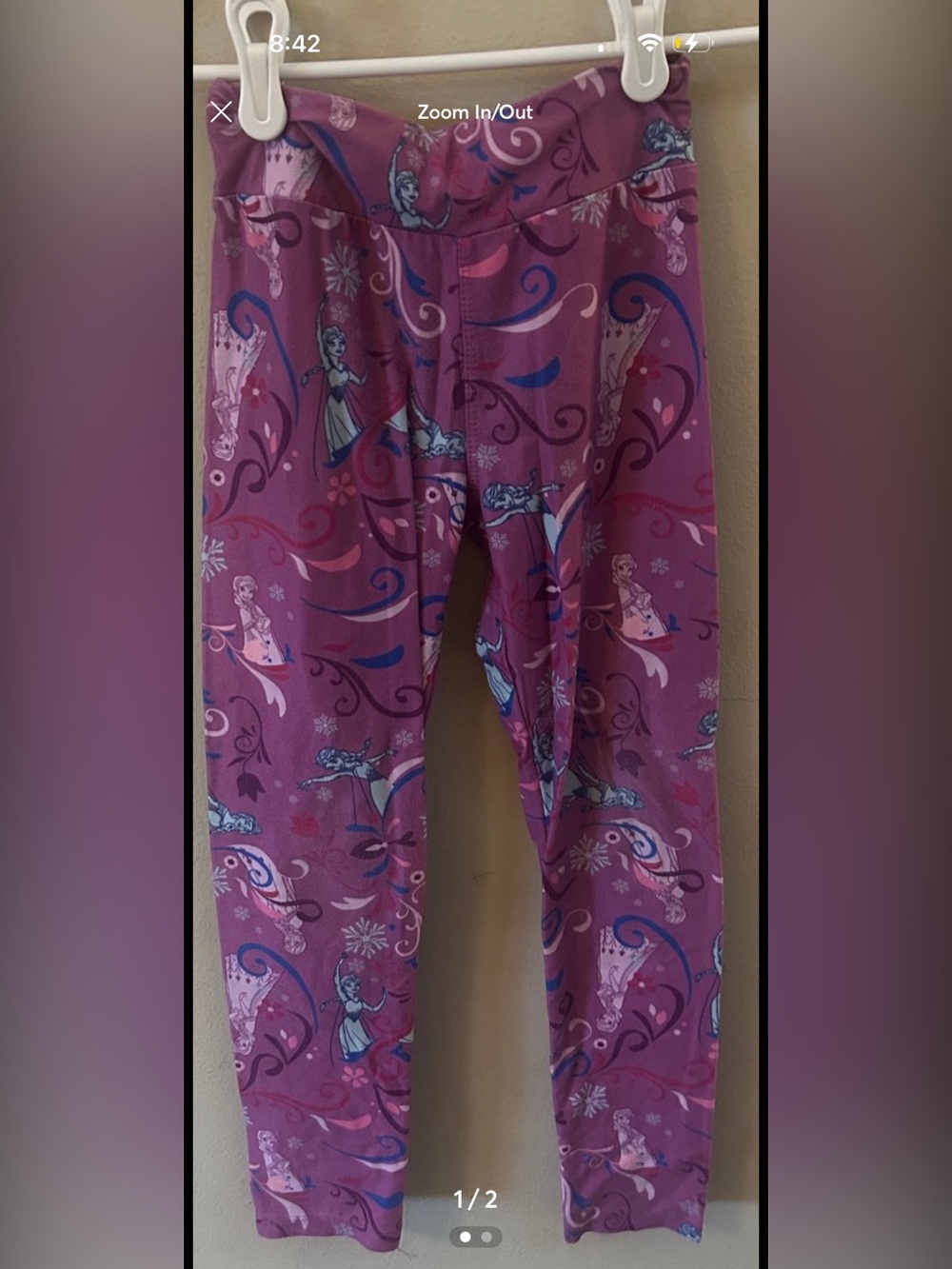 Disney parks Anna and Elsa frozen kids leggings
